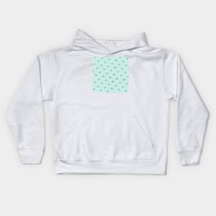 Triangle Pattern: Mint Kids Hoodie